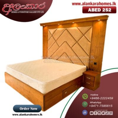 ABED 253 72"x78" Gloria Cushion Bed With Side Cupboard