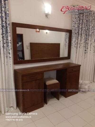 ADRT 369 72"36"*72"42" Wall Mounted Separate Dressing Table + Stool - Image 2