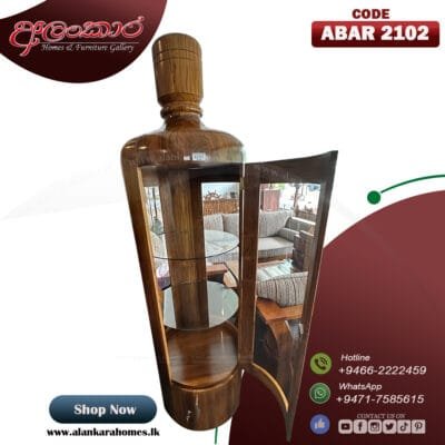 ABAR 2102 Alankara Bottle Mini Bar Display Cabinet (Premium) - Image 8