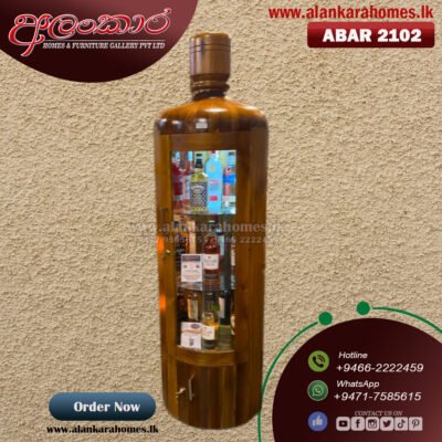 ABAR 2102 Alankara Bottle Mini Bar Display Cabinet (Premium)