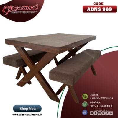 ADNS 969 Cushion Bench Dining Set