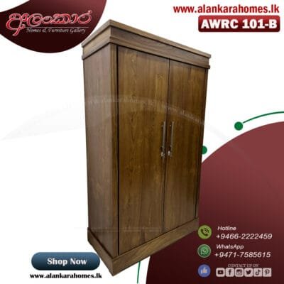 AWRC 101-B Double Door Wardrobe Cupboard - Image 3