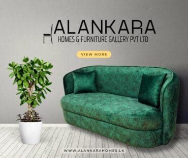 ASFC 1215 Emerald Velvet Modern Sofa (2seater) – Luxury Comfort for Contemporary Spaces