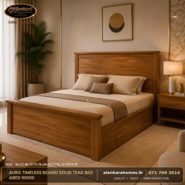 Aura Timeless Board Solid Teak Bed ABED 10000 by Alankara Homes
