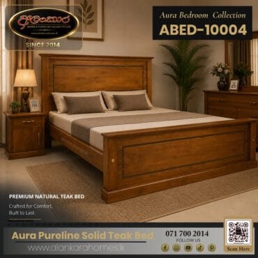 Aura Heritage Frame Solid Teak Bed ABED 10004 by Alankara Homes