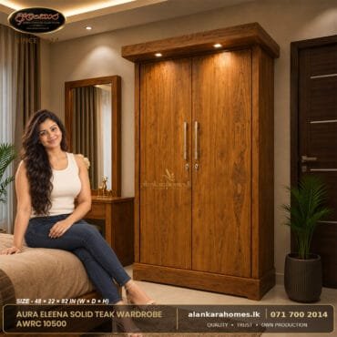 Aura Eleea Solid Teak Wardrobe AWRC 10500 by Alankara Homes