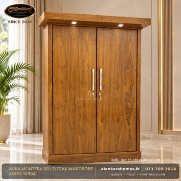 Aura Montera Solid Teak Wardrobe AWRC 10504 by Alankara Homes